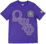 Big Boy Omega Psi Phi Divine 9 S16 Graphic Mens Tee [Purple]