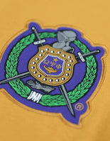 Big Boy Omega Psi Phi Divine 9 S16 Graphic Mens Tee [Gold]