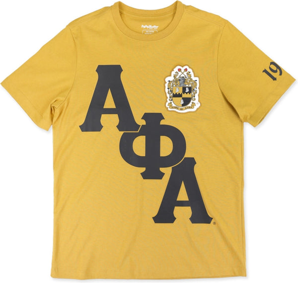 Big Boy Alpha Phi Alpha Divine 9 S16 Graphic Mens Tee [Gold]