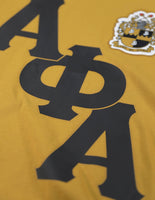 Big Boy Alpha Phi Alpha Divine 9 S16 Graphic Mens Tee [Gold]