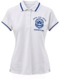 Buffalo Dallas Zeta Phi Beta Polo Shirt [Short Sleeve - White]
