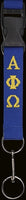 Alpha Phi Omega Break Away Woven Lanyard [Blue]