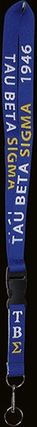 Tau Beta Sigma Break Away Woven Lanyard [Blue]