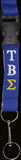 Tau Beta Sigma Break Away Woven Lanyard [Blue]