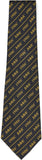 Big Boy Alpha Phi Alpha Divine 9 S3 Neck Tie [Black]