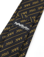 Big Boy Alpha Phi Alpha Divine 9 S3 Neck Tie [Black]