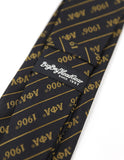 Big Boy Alpha Phi Alpha Divine 9 S3 Neck Tie [Black]