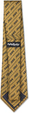 Big Boy Alpha Phi Alpha Divine 9 S3 Neck Tie [Gold]