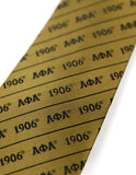 Big Boy Alpha Phi Alpha Divine 9 S3 Neck Tie [Gold]
