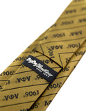 Big Boy Alpha Phi Alpha Divine 9 S3 Neck Tie [Gold]