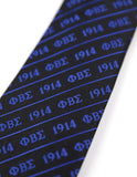 Big Boy Phi Beta Sigma Divine 9 S3 Neck Tie [Black]
