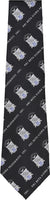 Big Boy Phi Beta Sigma Divine 9 S2 Neck Tie [Black]