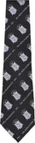 Big Boy Phi Beta Sigma Divine 9 S2 Neck Tie [Black]