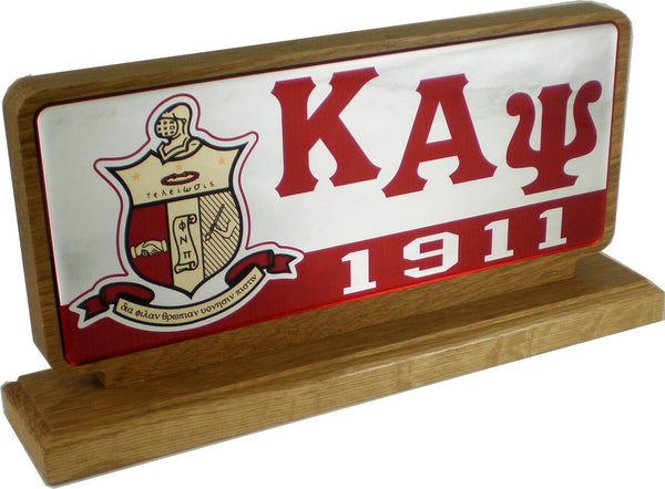 Kappa Alpha Psi Wood Desk Top Founders Piece [Brown]