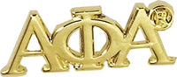 Alpha Phi Alpha Classic 3-Letter Lapel Pin [Gold]