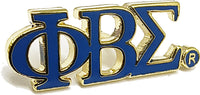 Phi Beta Sigma Classic 3-Letter Lapel Pin [Blue]