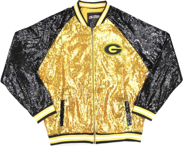 Big Boy Grambling State Tigers S4 Ladies Sequins Jacket [Black]