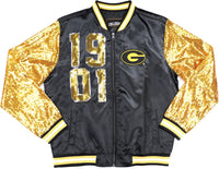 Big Boy Grambling State Tigers S4 Ladies Satin Jacket [Black]