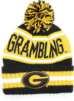 Big Boy Grambling State Tigers S254 Beanie With Ball [Black]