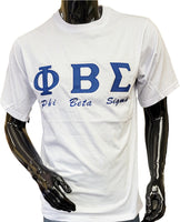 Buffalo Dallas Phi Beta Sigma Embroidered T-Shirt [White - Short Sleeve]