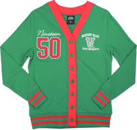 Big Boy Mississippi Valley State Delta Devils S10 Womens Cardigan [Green]