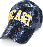 Big Boy North Carolina A&T Aggies S144 Ladies Sequins Cap [Navy Blue]