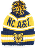 Big Boy North Carolina A&T Aggies S254 Beanie With Ball [Navy Blue]
