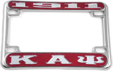 Kappa Alpha Psi 1911 Motorcycle License Plate Frame [Motorcycle Frame - Red/Silver]