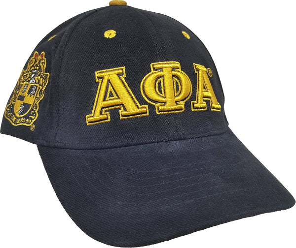 Buffalo Dallas Alpha Phi Alpha Brushed Cotton Baseball Cap [Black]