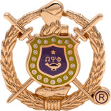 Omega Psi Phi 3D Shield Lapel Pin [Gold]