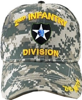 2nd Infantry Division C1261 Side Shadow Mens Cap [Digital Camouflage]