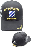 3rd Infantry Division C1262 Side Shadow Mens Cap [Black]