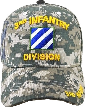 3rd Infantry Division C1262 Side Shadow Mens Cap [Digital Camouflage]