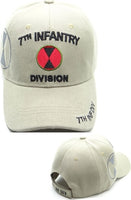7th Infantry Division C1264 Side Shadow Mens Cap [Beige]