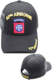 82nd Airborne C1271 Side Shadow Mens Cap [Black]