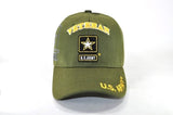 U.S. Army Star Veteran Shadow Mens Cap [Olive Green - Adjustable Size - Baseball Cap]