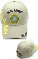 U.S. Army Block Letter Shadow Mens Cap [Black - Adjustable Size]