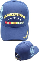 Air Force Vietnam Vet Ribbons & Stars Shadow Mens Cap [Navy Blue]