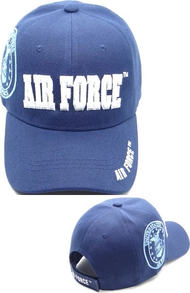 Air Force Block Letter Shadow Mens Cap [Navy Blue]