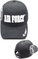 Air Force Block Letter Shadow Mens Cap [Black]
