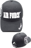 Air Force Block Letter Shadow Mens Cap [Black]