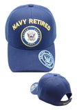 Navy Retired Arch Text Shadow On Bill Mens Cap [Navy Blue]