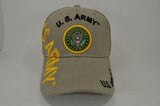U.S. Army Text Side Shadow Mens Cap [Khaki]