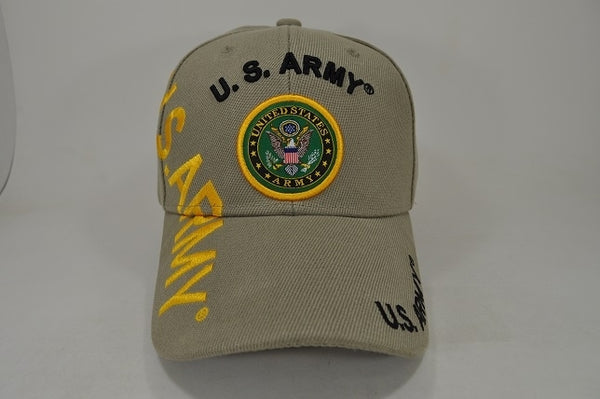 U.S. Army Text Side Shadow Mens Cap [Khaki]
