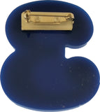 Sigma Gamma Rho Acrylic Line #3 Pin [Blue/Gold]