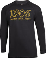 Alpha Phi Alpha 1906 Cotton Long-Sleeve Mens Shirt [Black]