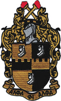 Alpha Phi Alpha Shield Emblem Iron-On Patch [Gold]