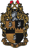 Alpha Phi Alpha Shield Emblem Iron-On Patch [Gold]