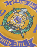 Big Boy Omega Psi Phi Divine 9 Mens Fleece Jacket [Gold]