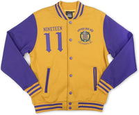 Big Boy Omega Psi Phi Divine 9 Mens Fleece Jacket [Gold]